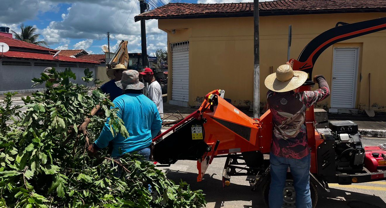 Limpeza urbana: Prefeitura intensifica recolhimento e trituração de galhos