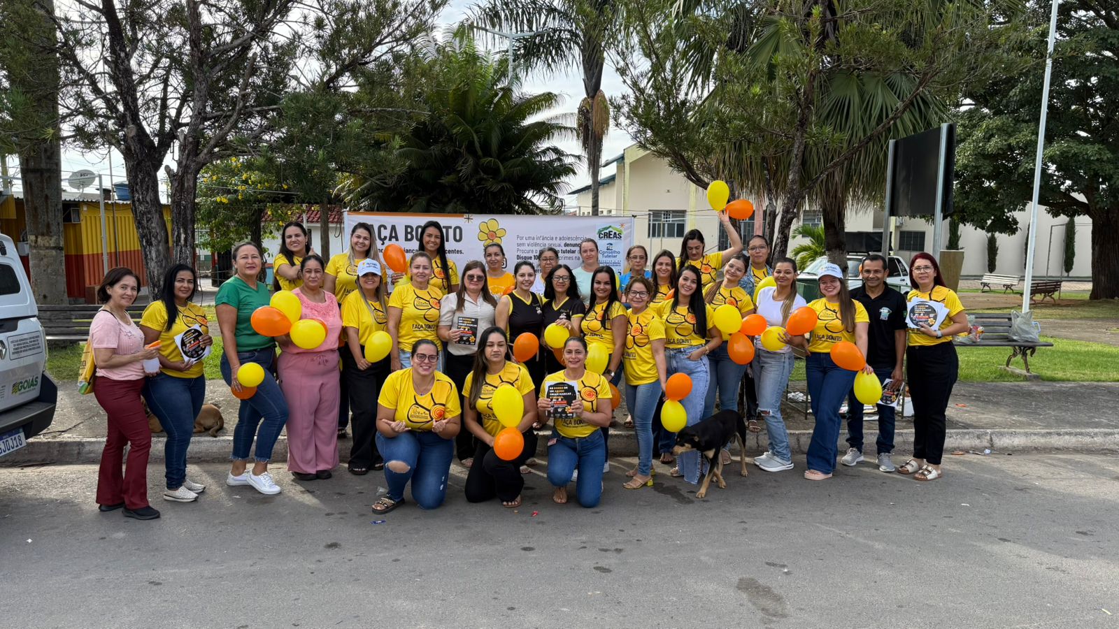 Mobilização na Praça da Matriz une comunidade e servidores na proteção de crianças e adolescentes